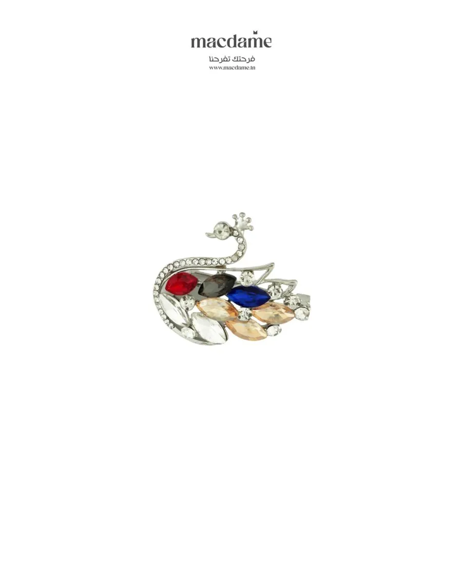 Broche "Majestic Gem Peacock"