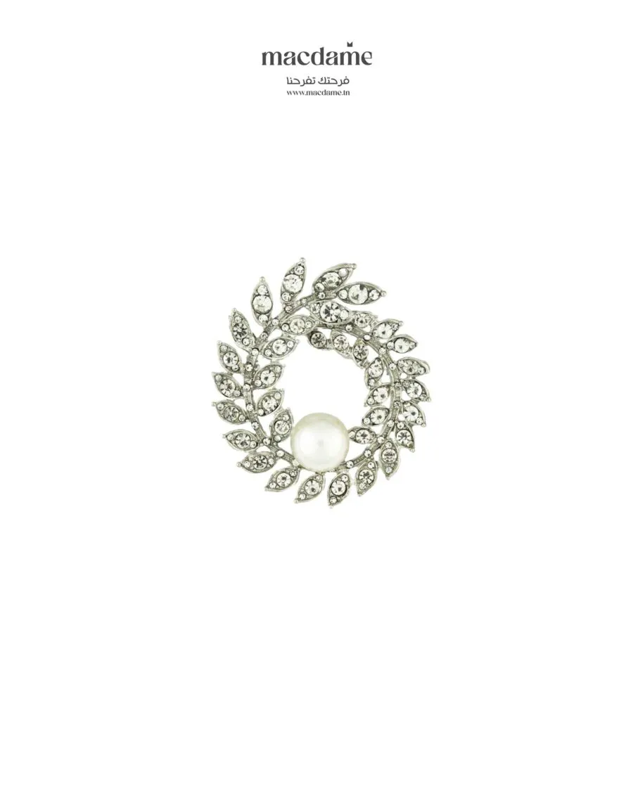 Broche "Pearl Halo Elegance"