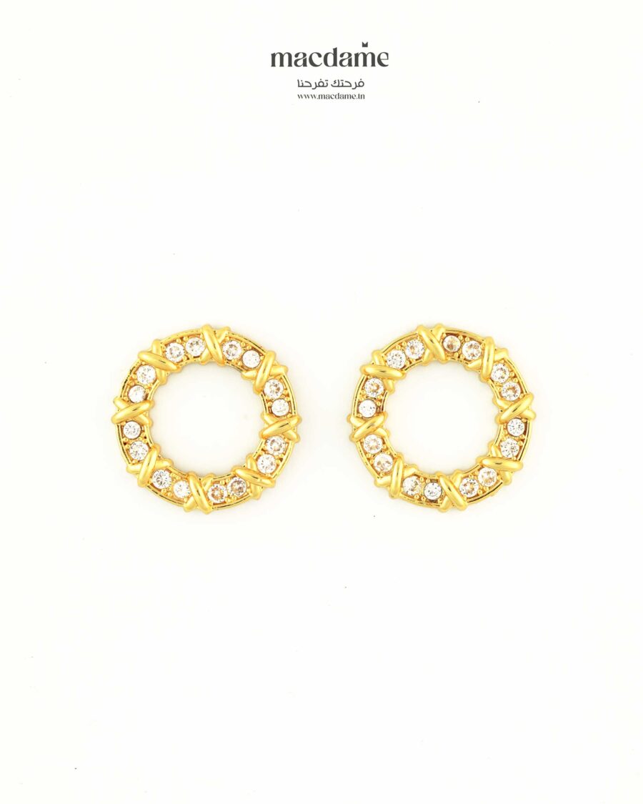 Boucles d'oreilles "Coeur Doré"