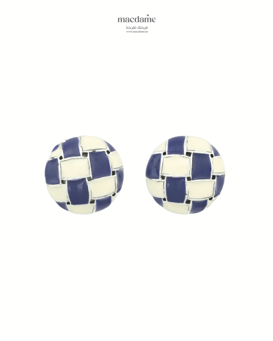 Boucles d'Oreilles  "Élégance bleu"