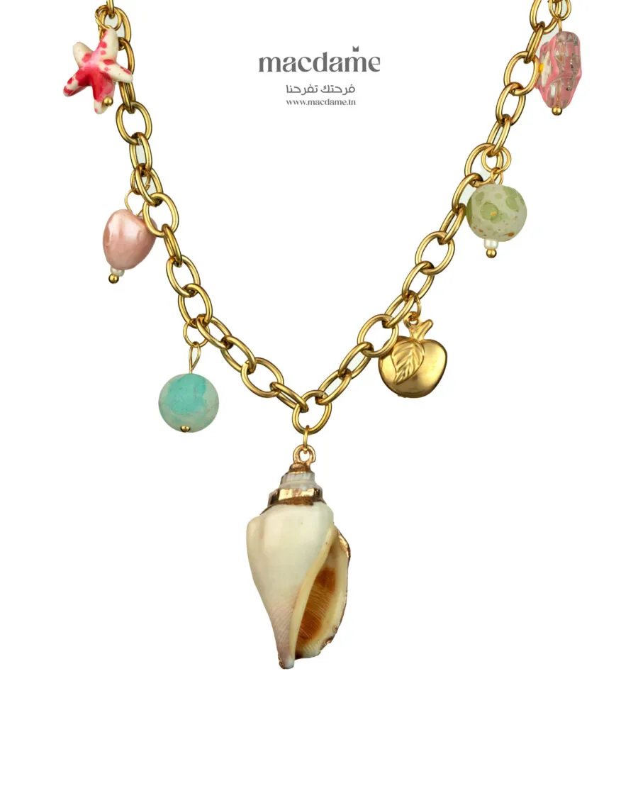 Collier "Coquillage Doré"