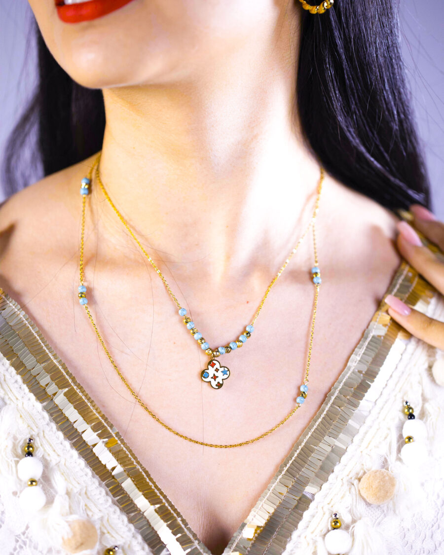 Collier Fleur Céleste