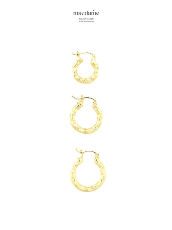 Piercings d'oreilles Wissal – boucles d'oreilles femme en acier 316L, bijou cadeau Macdame