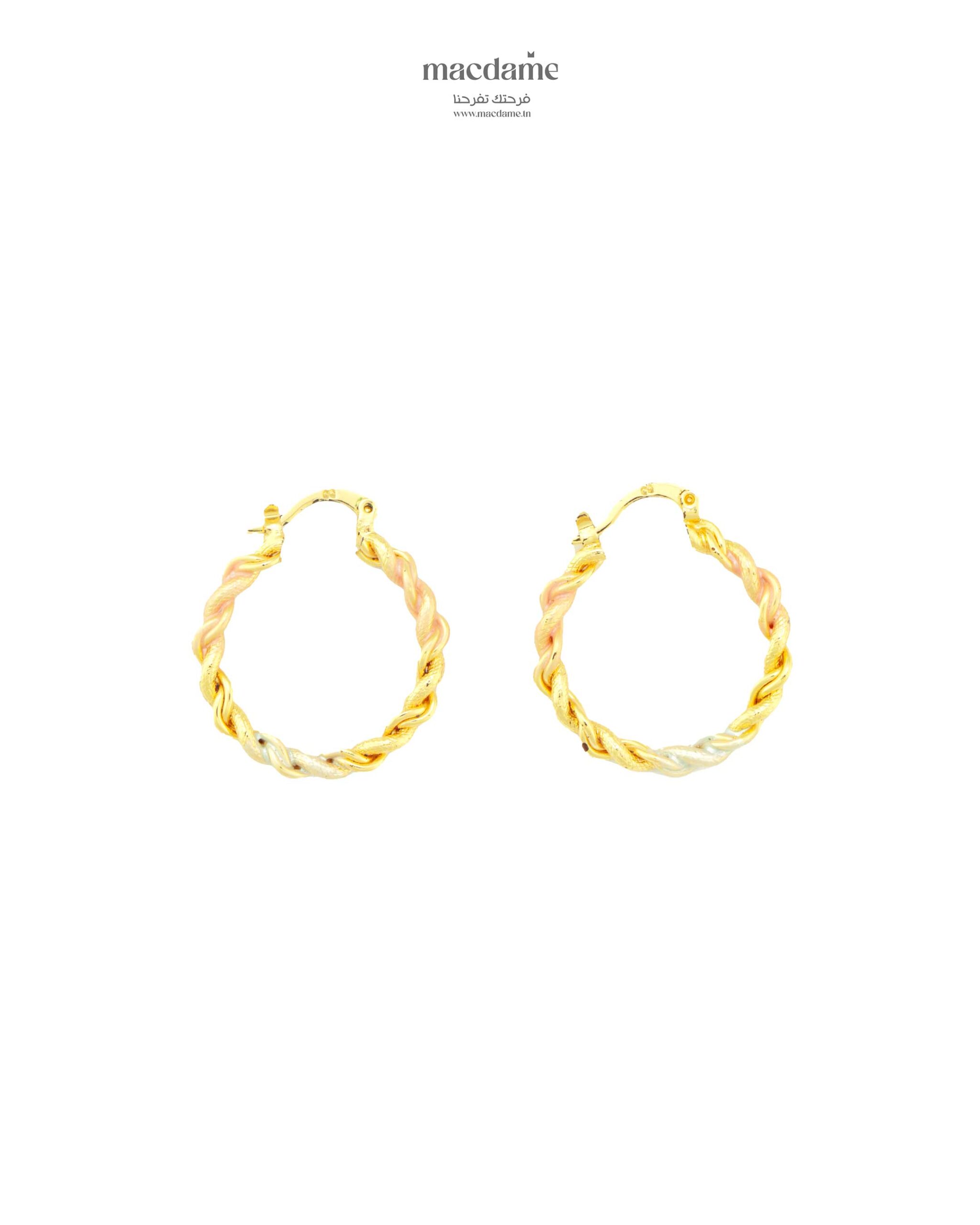 Boucles d'Oreilles Haneen – boucles d'oreilles femme en acier 316L, bijou cadeau Macdame