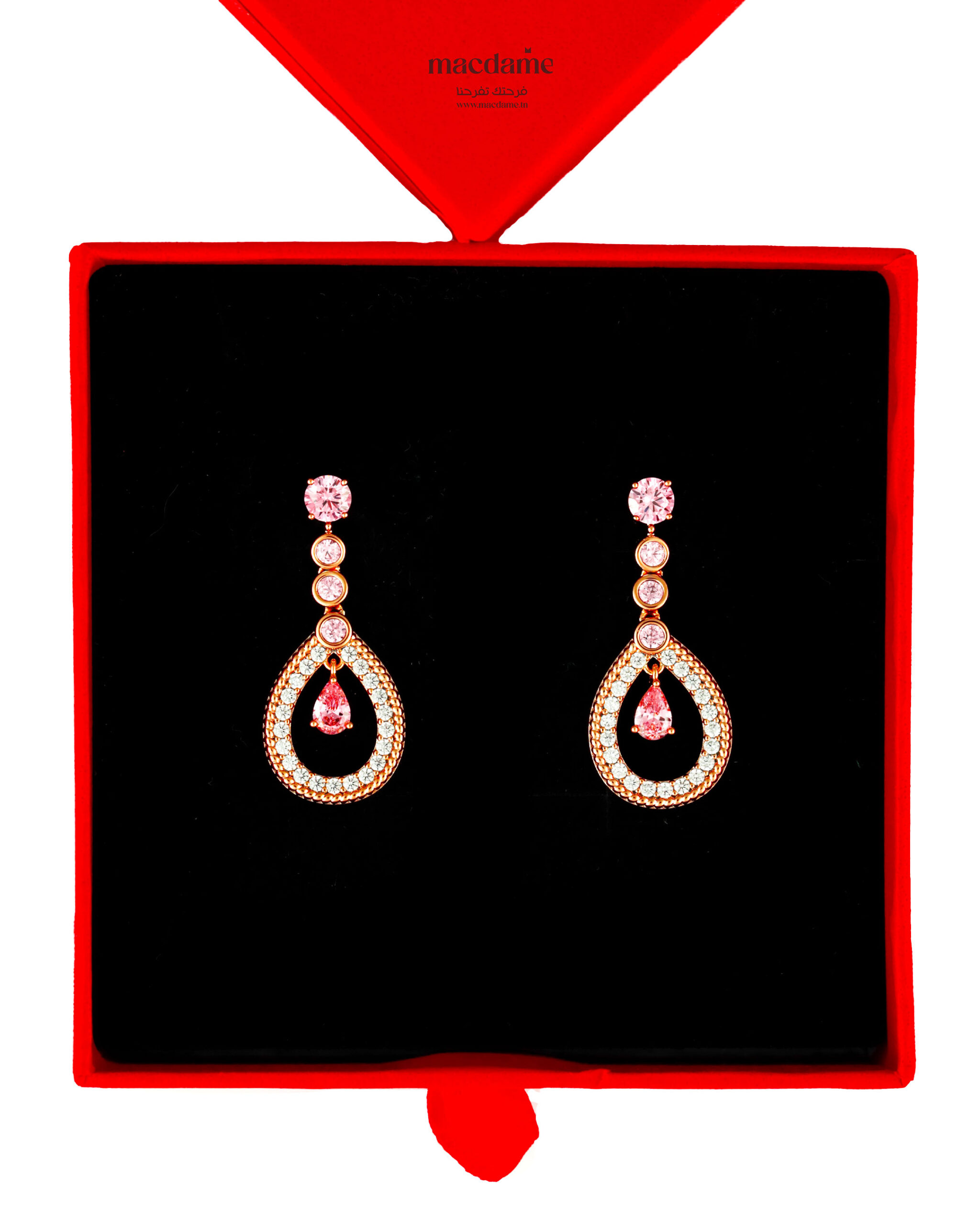 Boucles d’Oreilles Sérénité d'Ébène – boucles d'oreilles femme en acier 316L, photo 3