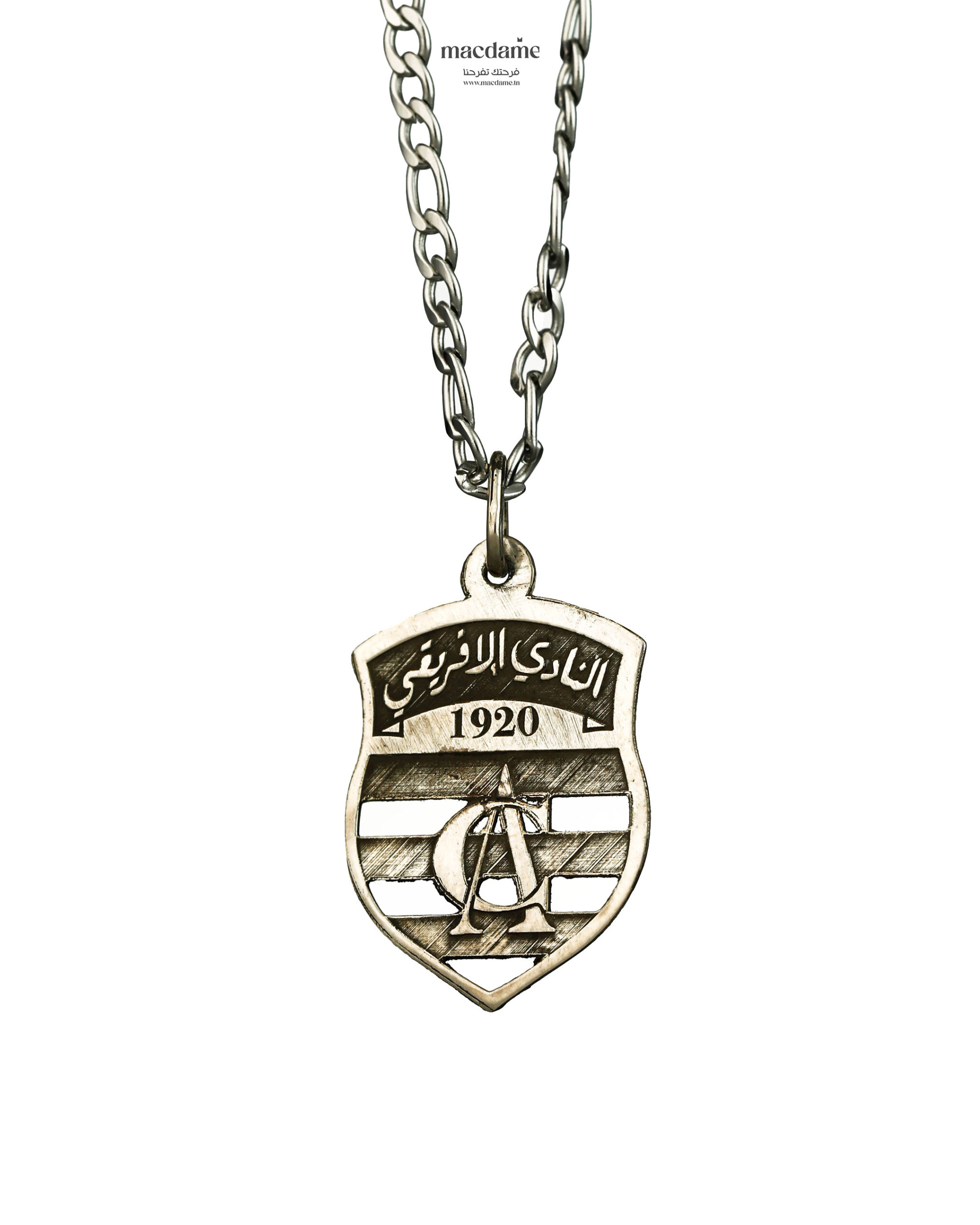 Collier Club Africain – collier club tunisien en argent 925, bijou cadeau Macdame