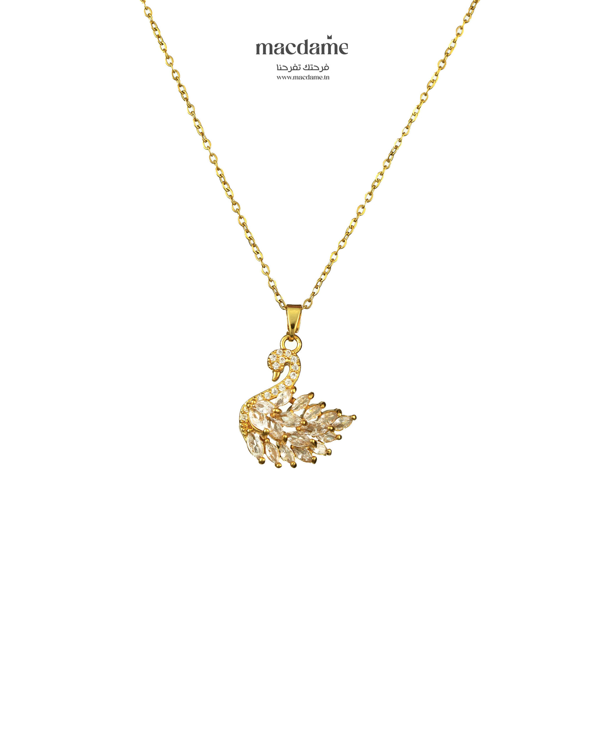 collier L'Infini Chic – collier femme en acier 316L, bijou cadeau Macdame