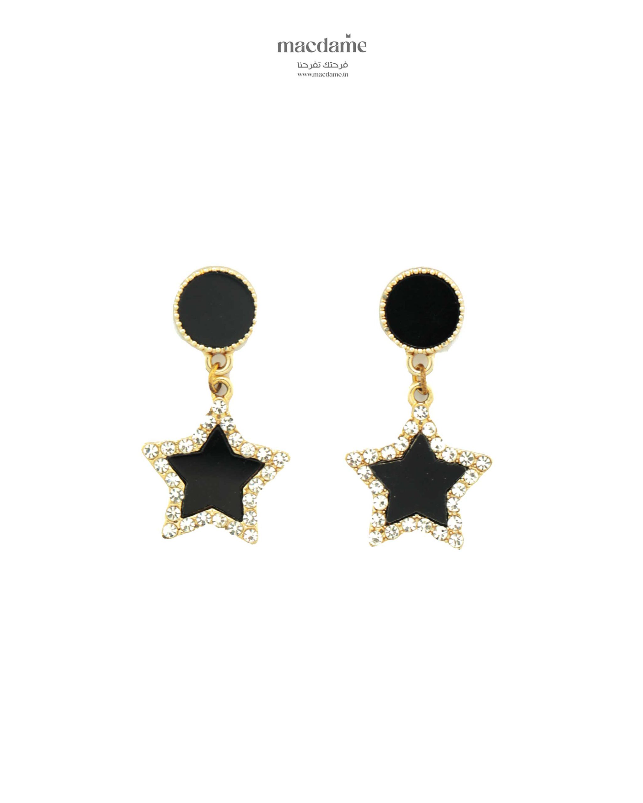 Boucles d’Oreilles Sourire – boucles d'oreilles femme en acier 316L, bijou cadeau Macdame