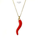 Collier Flamme Rouge – collier femme en acier 316L, bijou cadeau Macdame