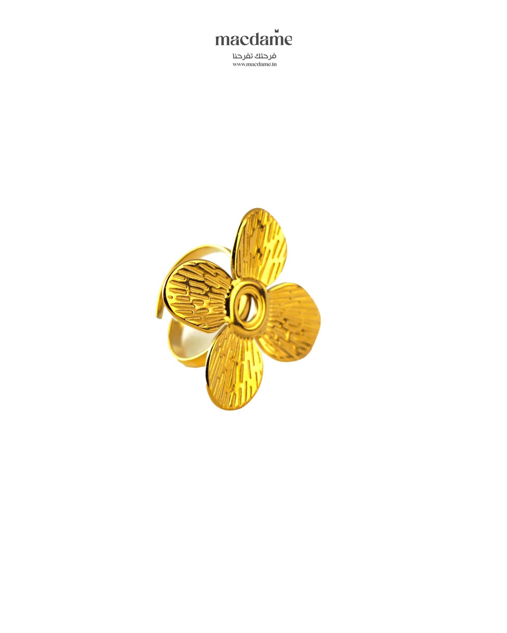 Bague Ithar – bague femme en acier 316L, photo 2