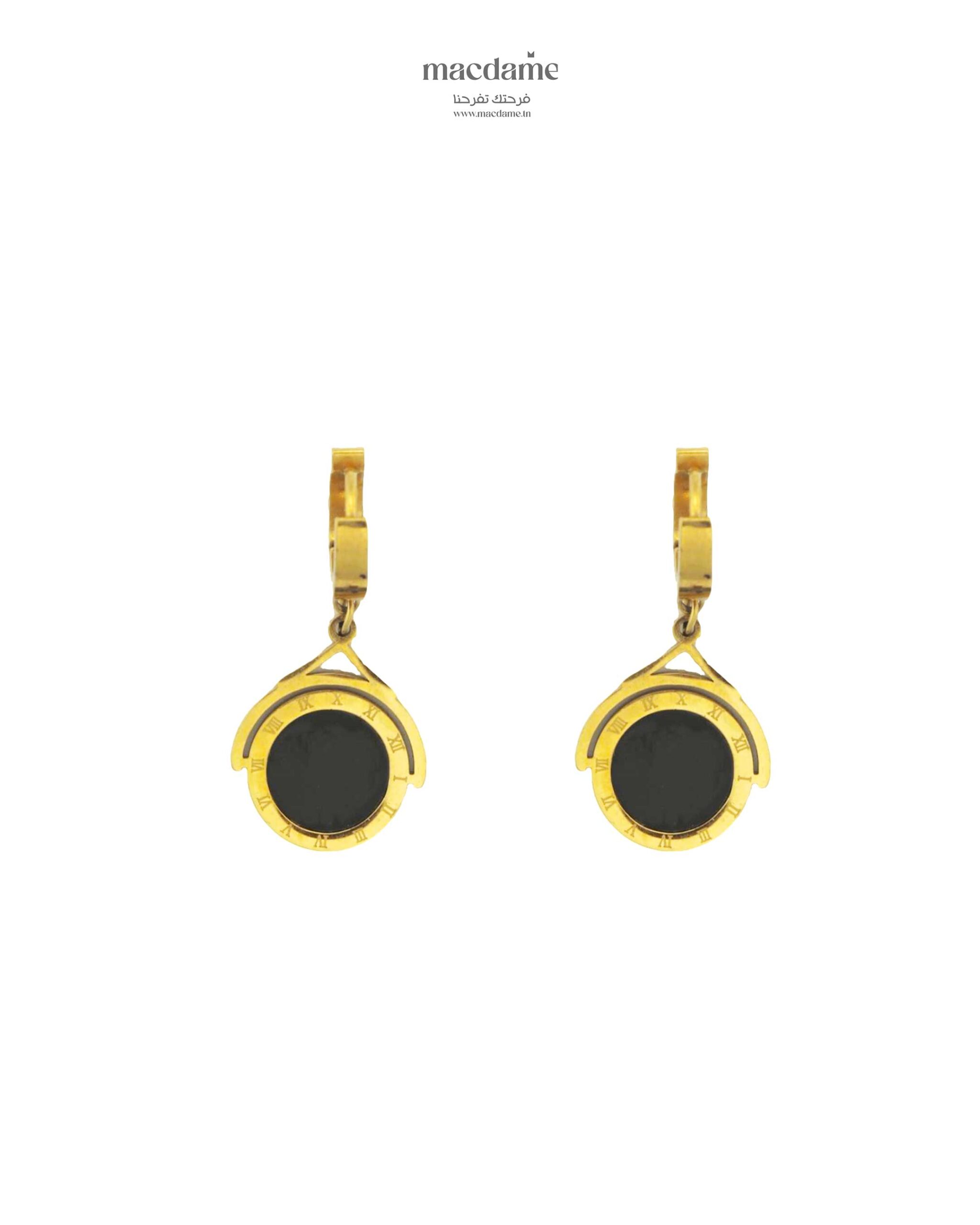 Boucles d'Oreilles Nooraniya – boucles d'oreilles femme en acier 316L, bijou cadeau Macdame