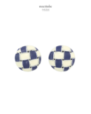 Boucles d'Oreilles Élégance bleu – boucles d'oreilles femme en acier 316L, bijou cadeau Macdame