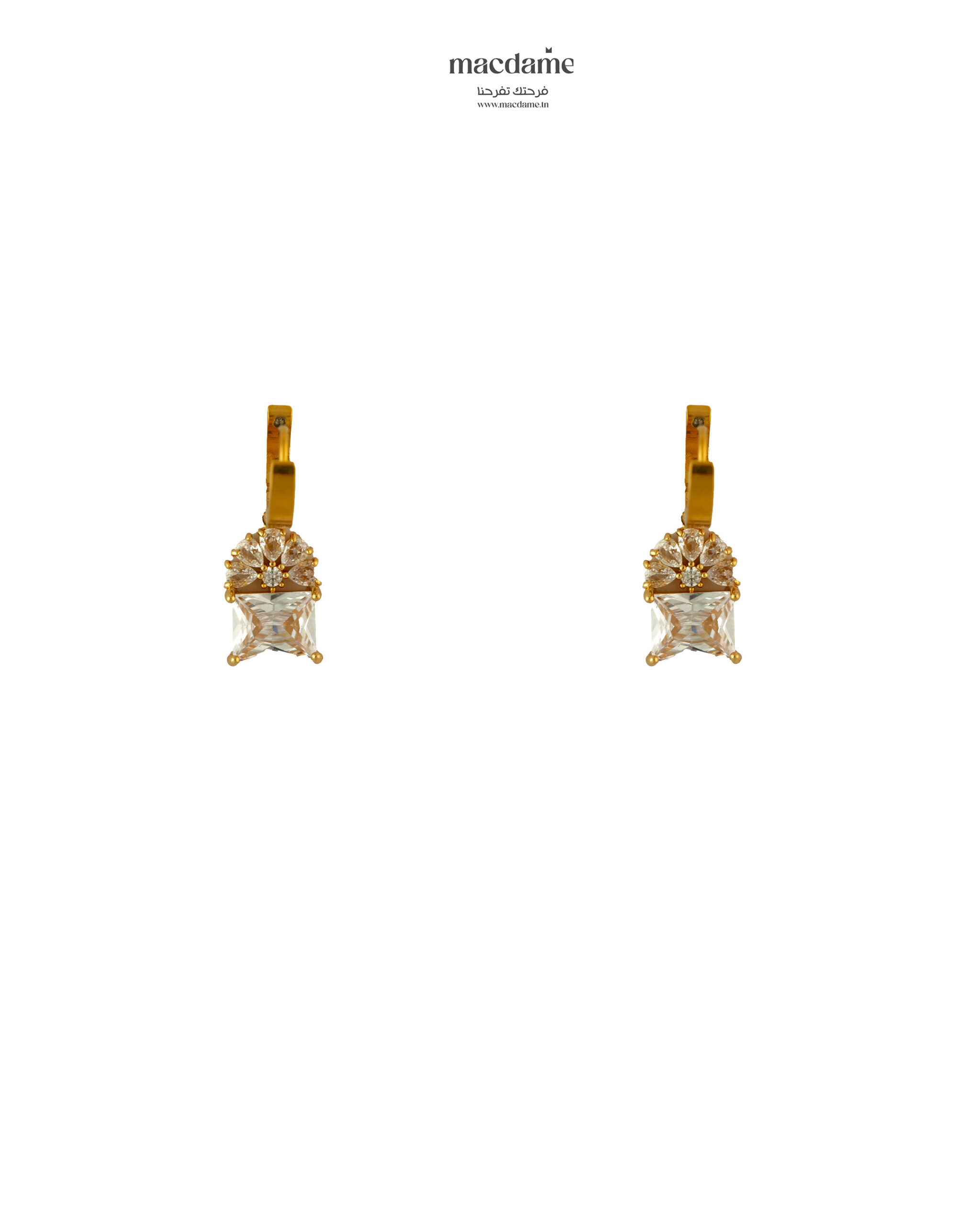 Boucles d’Oreilles Chuchotis de Perles – boucles d'oreilles femme en acier 316L, bijou cadeau Macdame