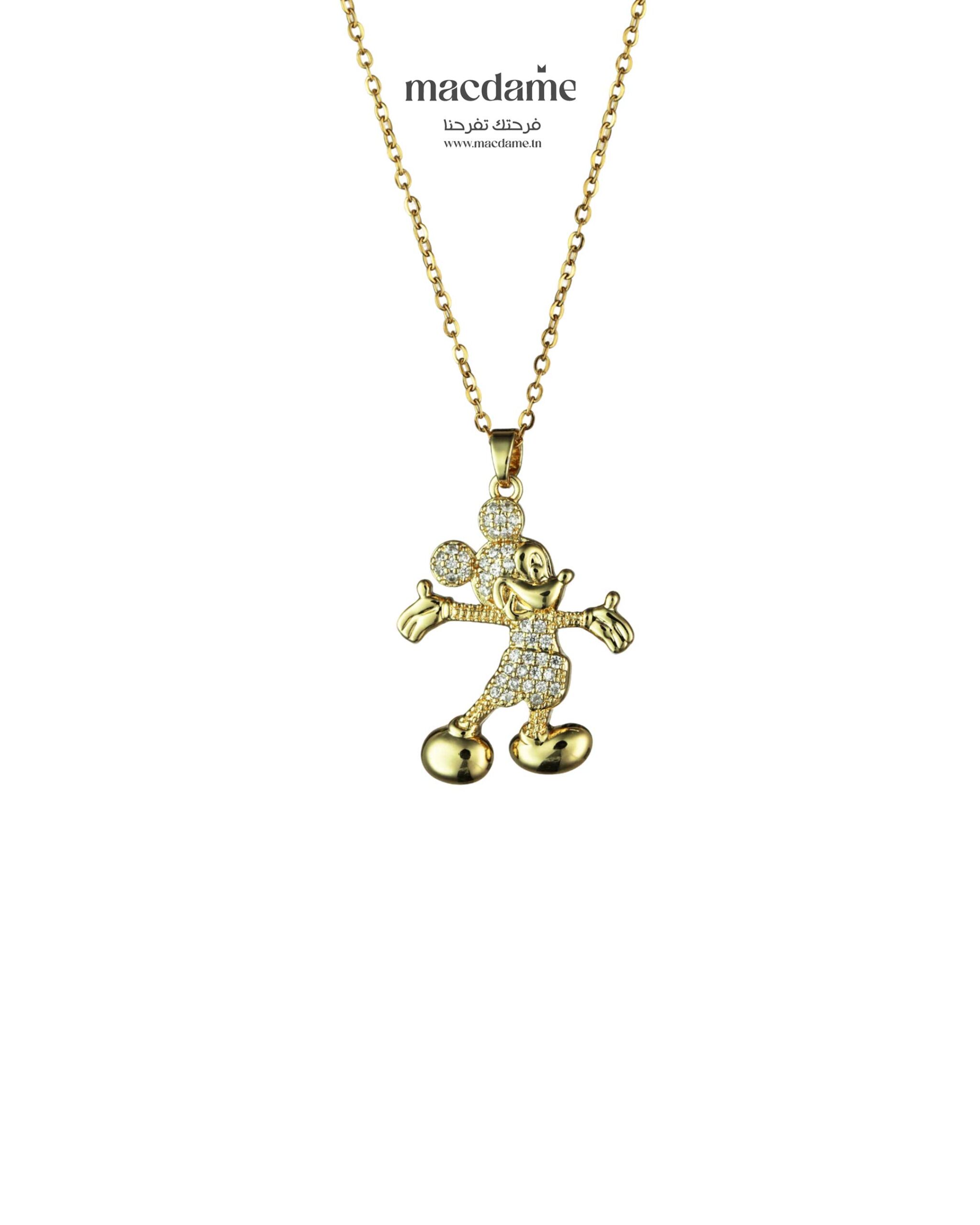 Collier Mickey Chic – collier femme en acier 316L, bijou cadeau Macdame