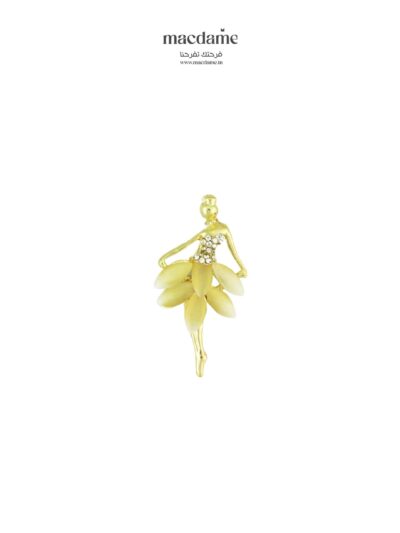 Broche Élégance de Ballerine – broche femme en acier 316L, bijou cadeau Macdame