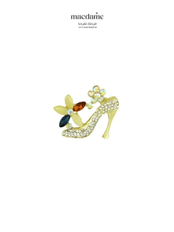 Broche Éclat de Cendrillon – broche femme en acier 316L, bijou cadeau Macdame
