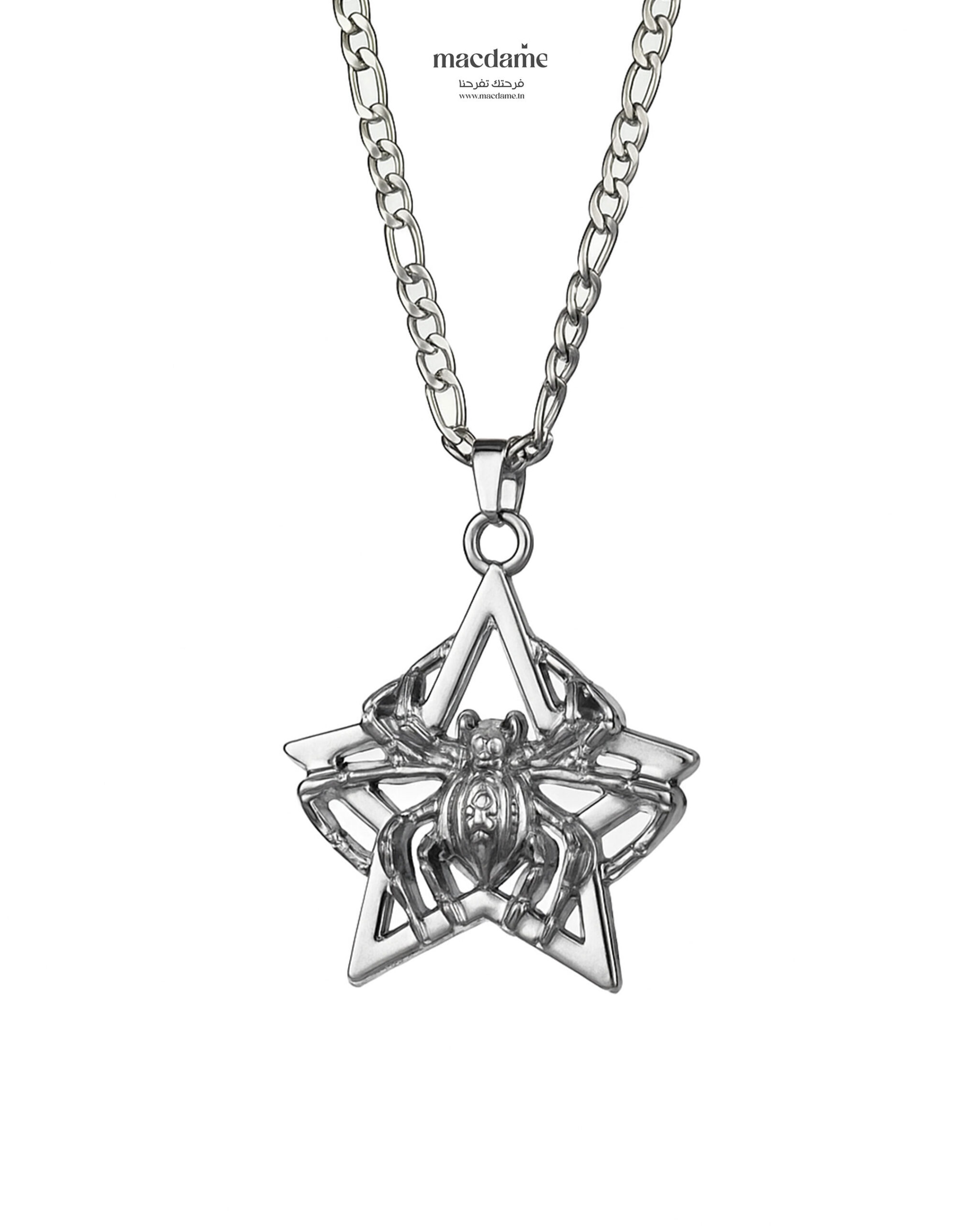 Collier Venom Star – collier homme en acier 316L, bijou cadeau Macdame