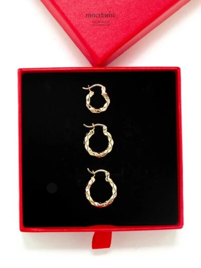 Piercings d'oreilles Wissal – boucles d'oreilles femme en acier 316L, photo 2
