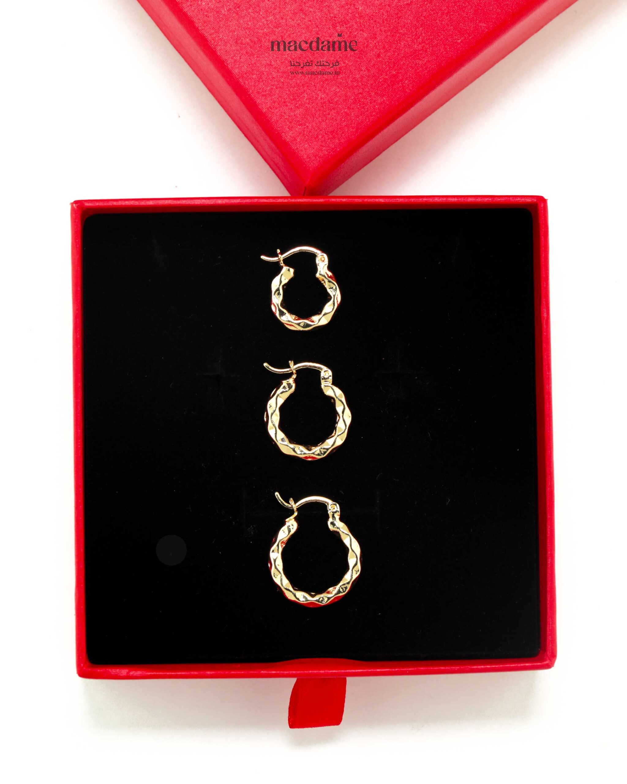 Piercings d'oreilles Wissal – boucles d'oreilles femme en acier 316L, photo 2