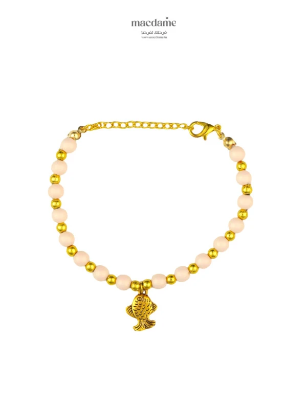 Bracelet Lumière Ivoire – bracelet femme en acier 316L, bijou cadeau Macdame