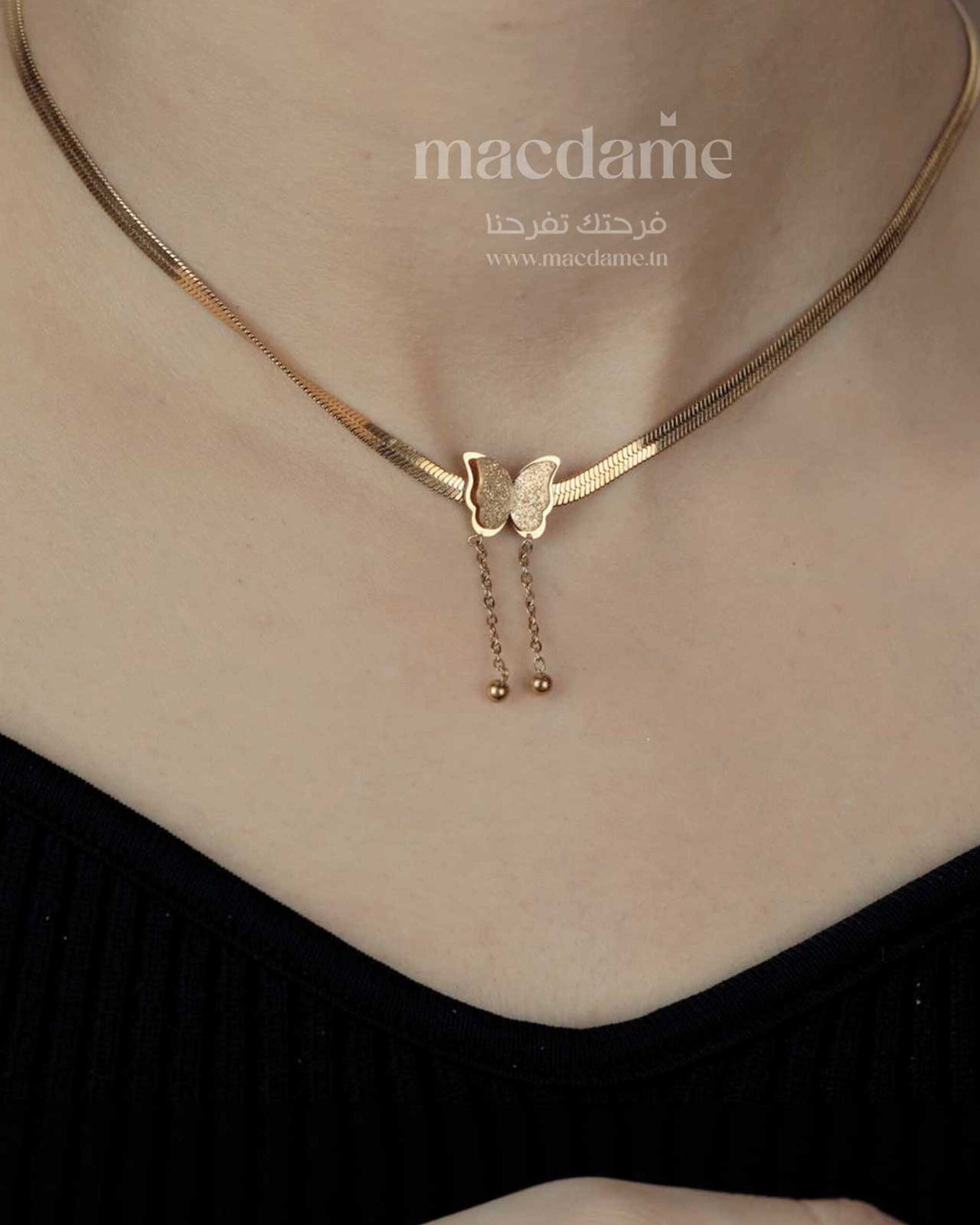 Collier Rayon d’Or – collier femme en acier 316L, photo 2