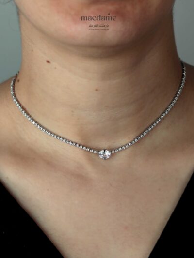 Collier Méandres Célestes – collier femme en acier 316L, photo 2