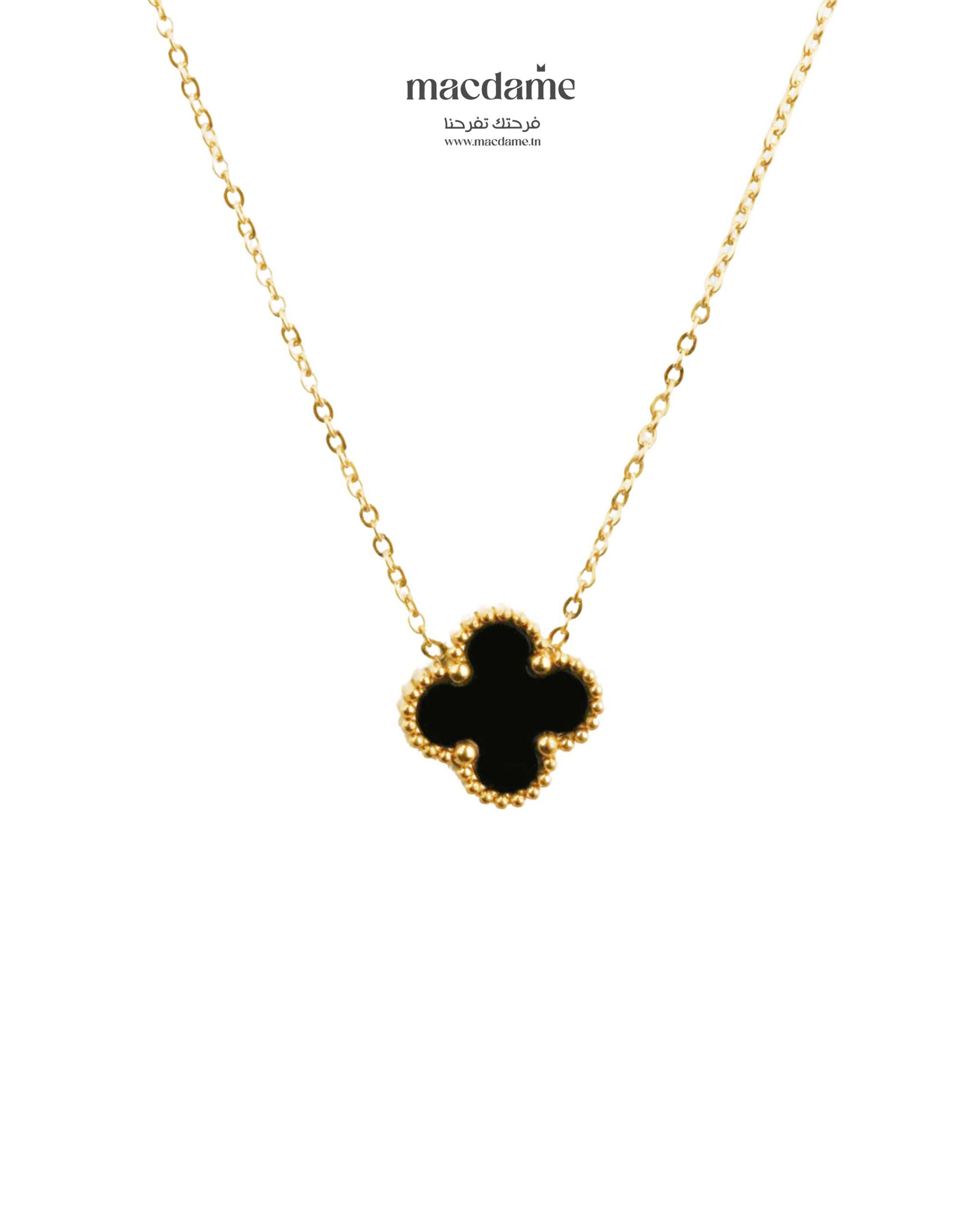 Collier Black Star – collier femme en acier 316L, bijou cadeau Macdame