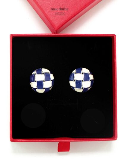 Boucles d'Oreilles Élégance bleu – boucles d'oreilles femme en acier 316L, photo 2