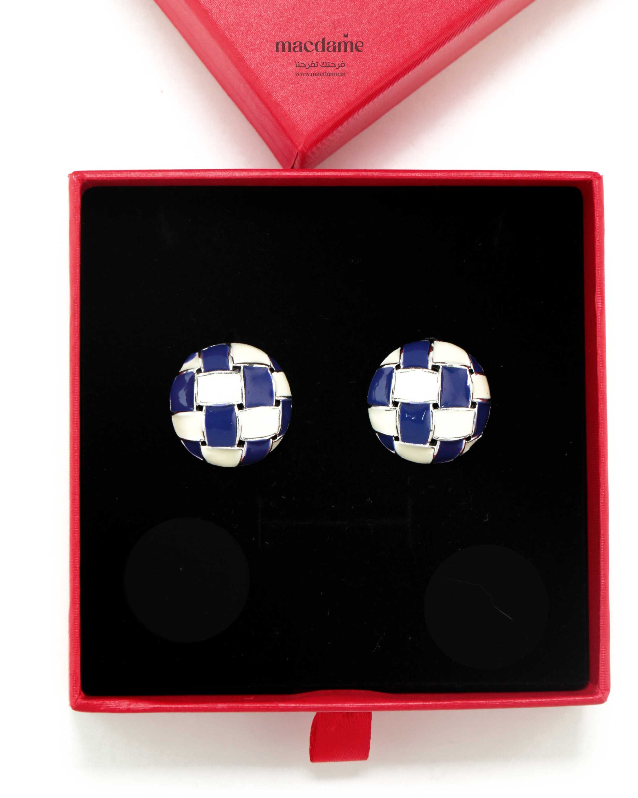 Boucles d'Oreilles Élégance bleu – boucles d'oreilles femme en acier 316L, photo 2