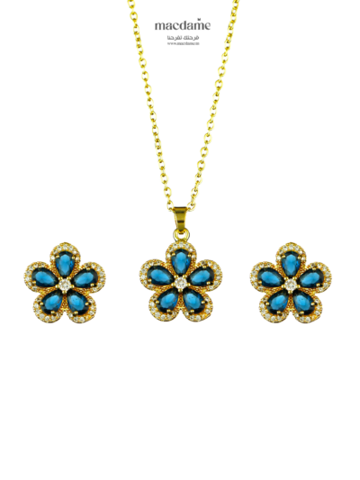 Coffret Bleu Céleste – coffret cadeau femme en acier 316L, bijou cadeau Macdame