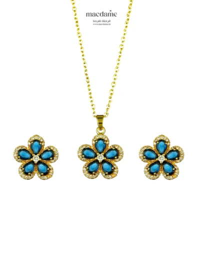 Coffret Bleu Céleste – coffret cadeau femme en acier 316L, bijou cadeau Macdame