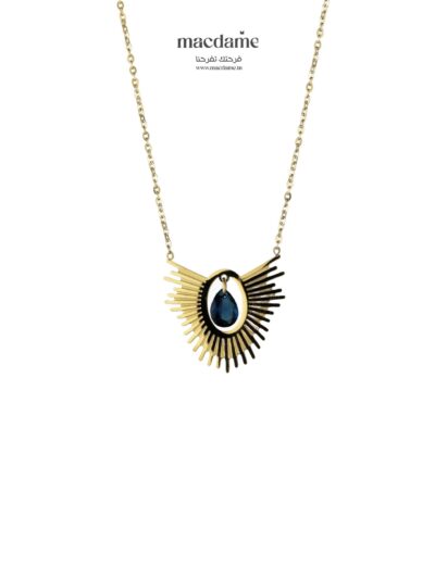 Collier Harmonie Minérale – collier femme en acier 316L, bijou cadeau Macdame