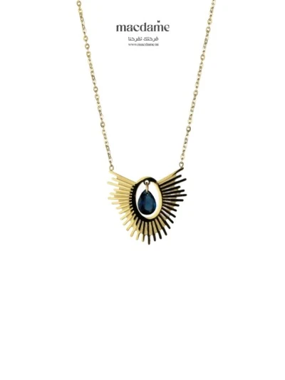 Collier Harmonie Minérale – collier femme en acier 316L, bijou cadeau Macdame