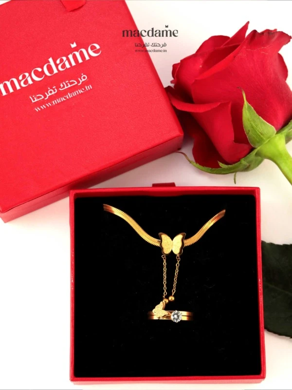 Collier Rayon d’Or – collier femme en acier 316L, photo 3