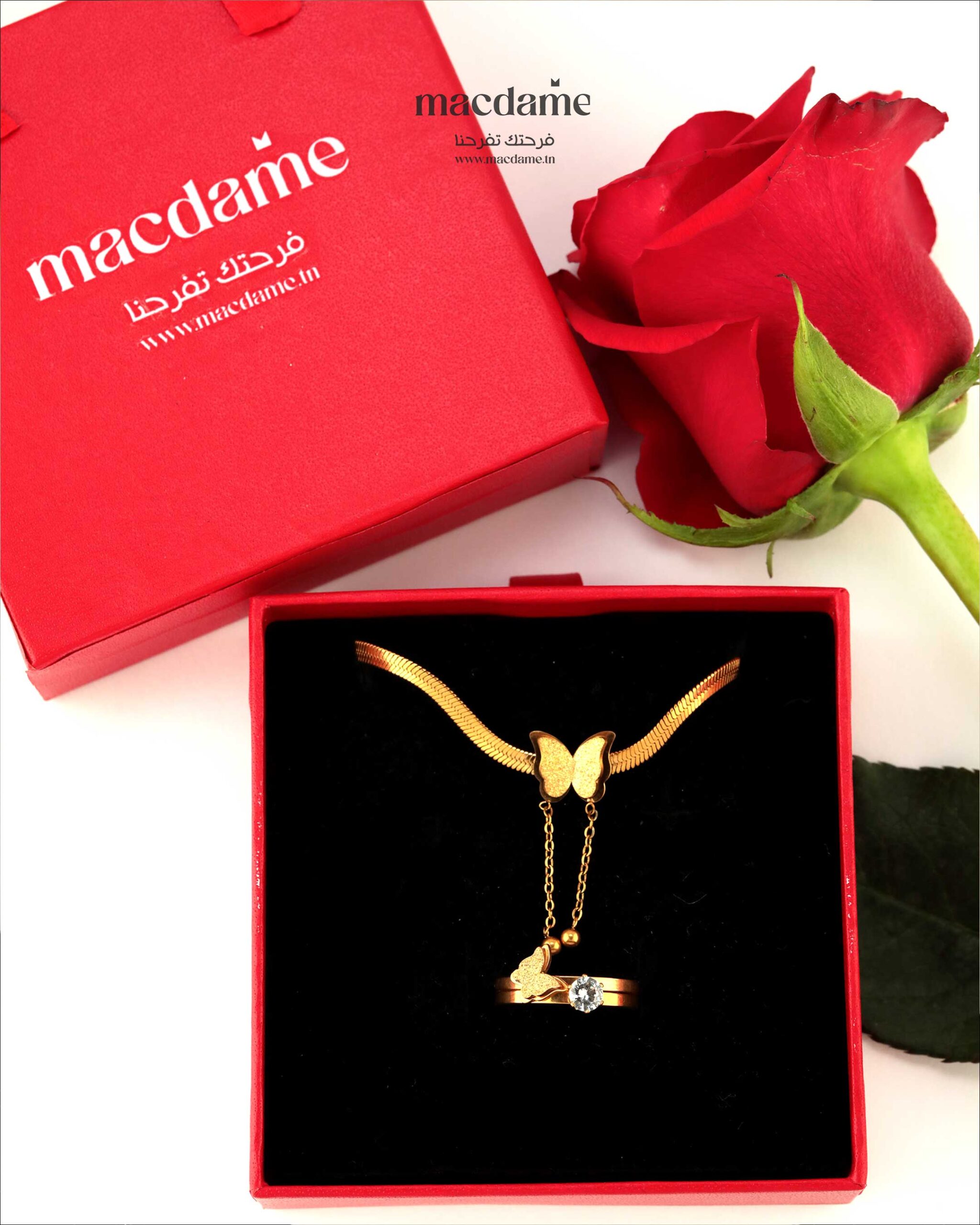 Collier Rayon d’Or – collier femme en acier 316L, photo 3