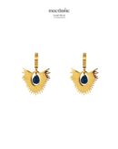 Boucles d'Oreilles Architecture Dorée – boucles d'oreilles femme en acier 316L, bijou cadeau Macdame