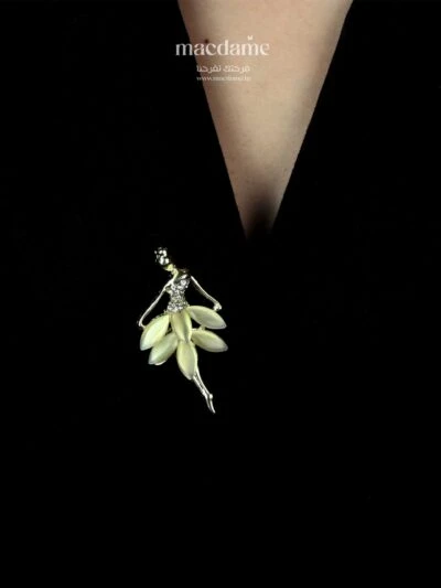 Broche Élégance de Ballerine – broche femme en acier 316L, photo 2