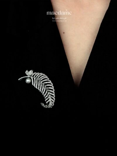 Broche Luminous Signature – broche femme en acier 316L, photo 2