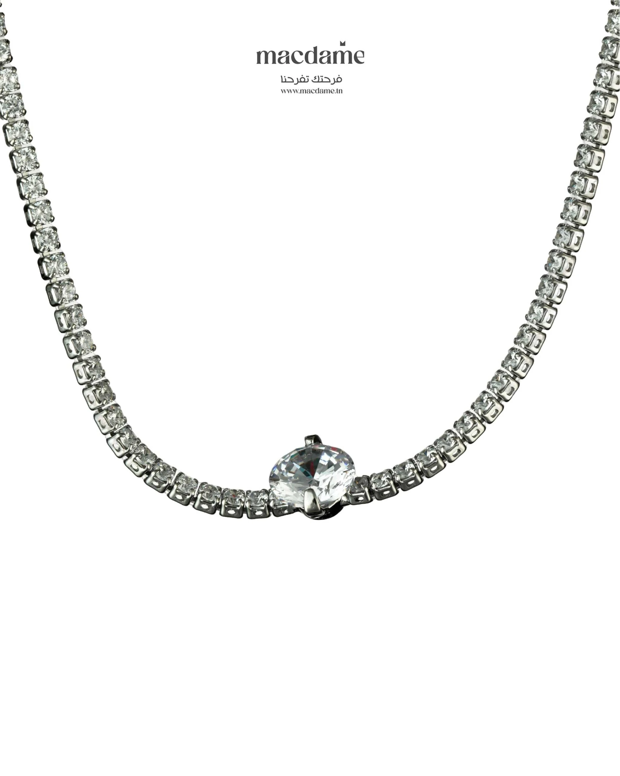 Collier Méandres Célestes – collier femme en acier 316L, bijou cadeau Macdame