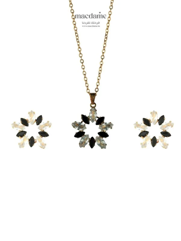Coffret Noir Et Blanc – coffret cadeau femme en acier 316L, bijou cadeau Macdame