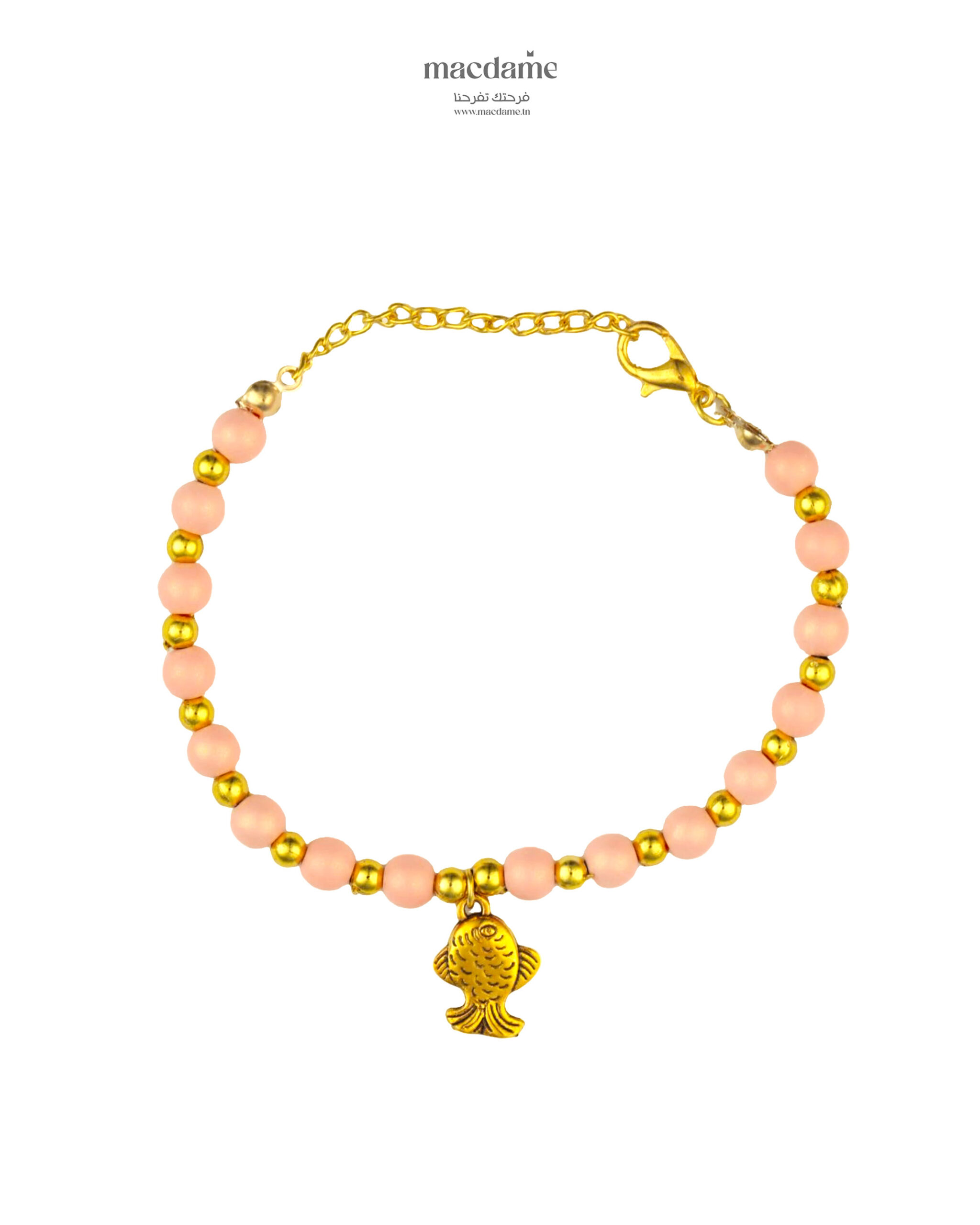 Bracelet Sable Rosé – bracelet femme en acier 316L, bijou cadeau Macdame