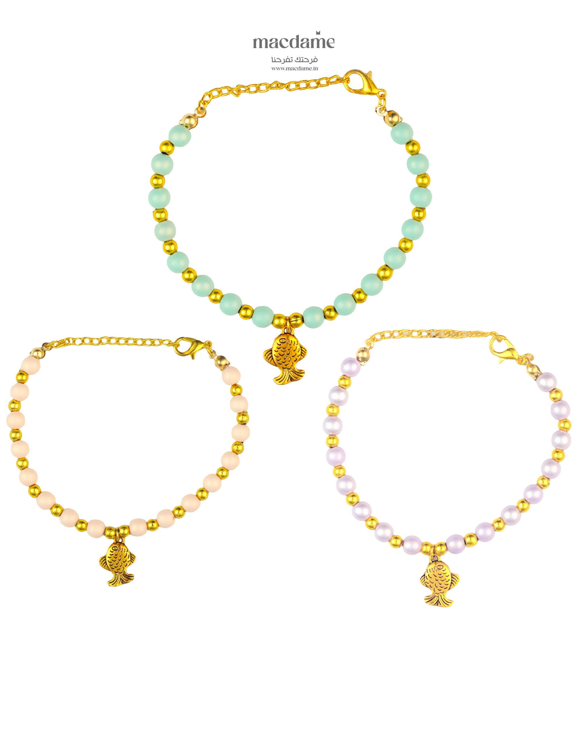 Bracelet Lumière Ivoire – bracelet femme en acier 316L, photo 3