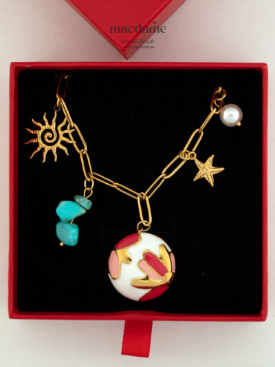 Collier Soleil d’Été – collier femme en acier 316L, photo 2