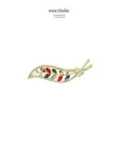 Broche Feuille de Grâce – broche femme en acier 316L, bijou cadeau Macdame