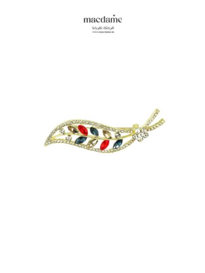 Broche Feuille de Grâce – broche femme en acier 316L, bijou cadeau Macdame