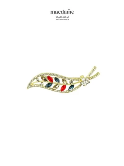 Broche Feuille de Grâce – broche femme en acier 316L, bijou cadeau Macdame