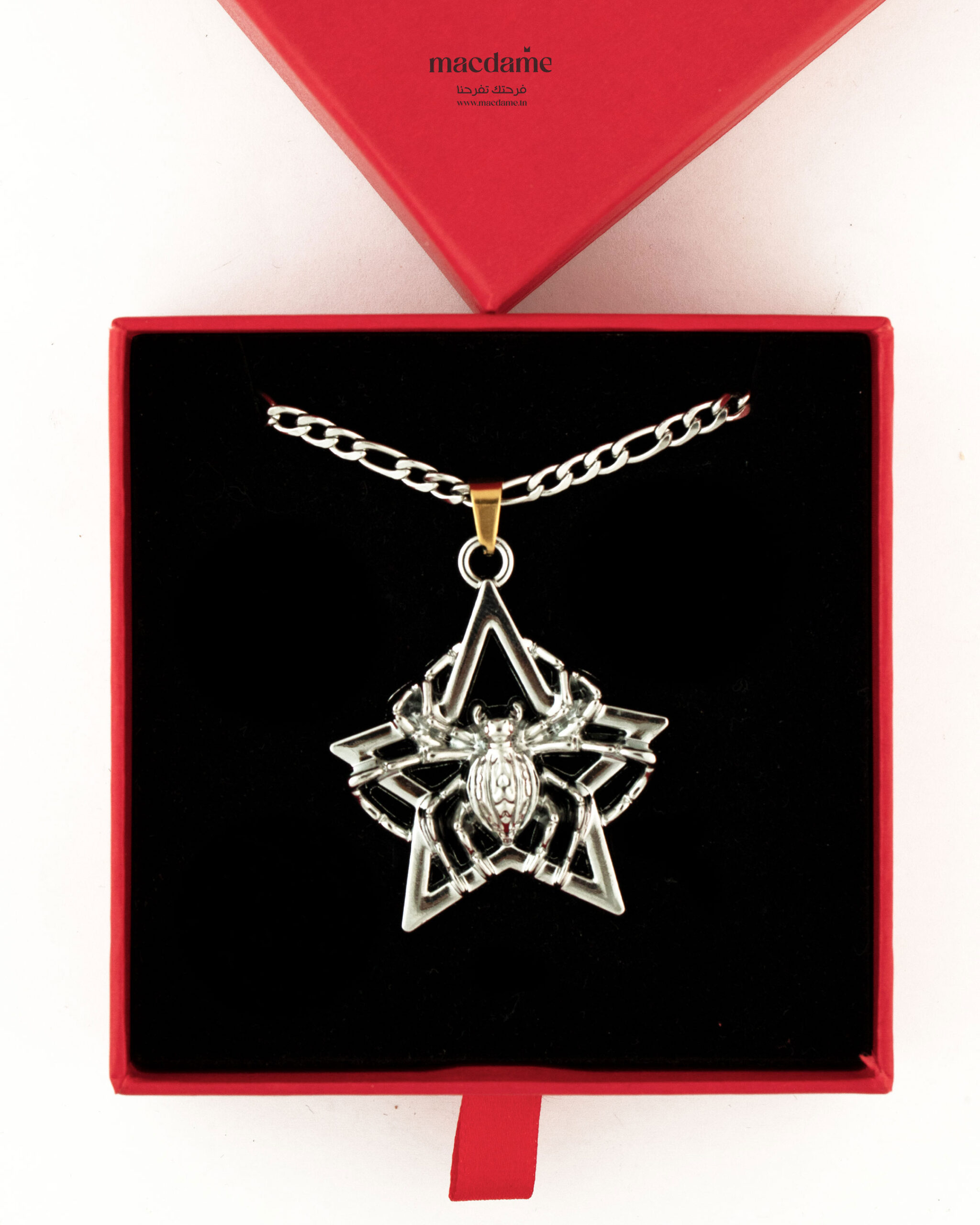 Collier Venom Star – collier homme en acier 316L, photo 2