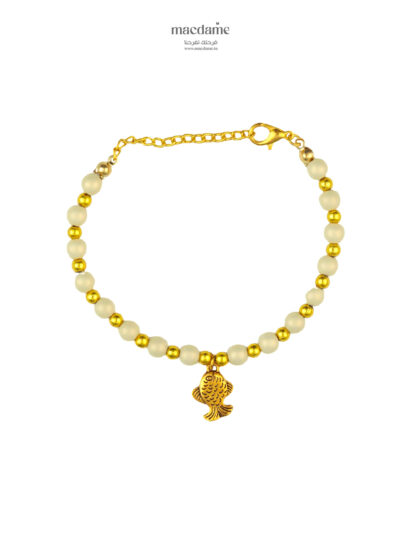 Bracelet Corail Doré – bracelet femme en acier 316L, bijou cadeau Macdame