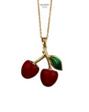 Collier Rouge Tentation – collier femme en argent 925, bijou cadeau Macdame