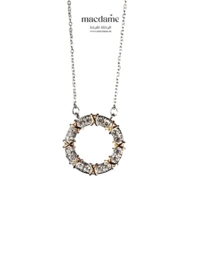Collier Circle of Light – collier femme en argent 925, bijou cadeau Macdame